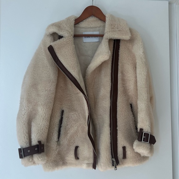 STAND STUDIO Sherpa Jacket - Picture 1 of 9